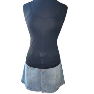 Y2K 90s Forever 21 Black Camisole Minimal Grunge Gothcore Mall Girl EUC M